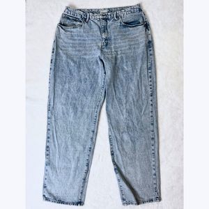 Good American Good 90s Loose Jeans GNIL999T  Size 14/32 Baggy Slouchy Light Wash